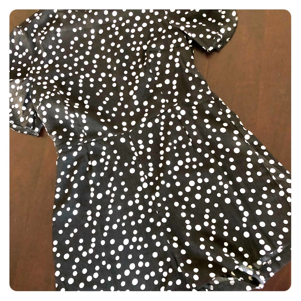 Cute polka dot romper!